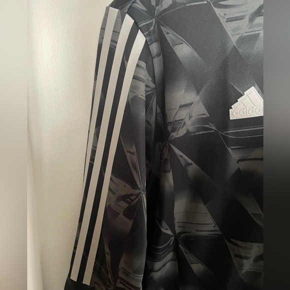 adidas Ajax Amsterdam Black Long Sleeve Track Jacket Soccer Size Large IP6300 - Picture 5 of 9